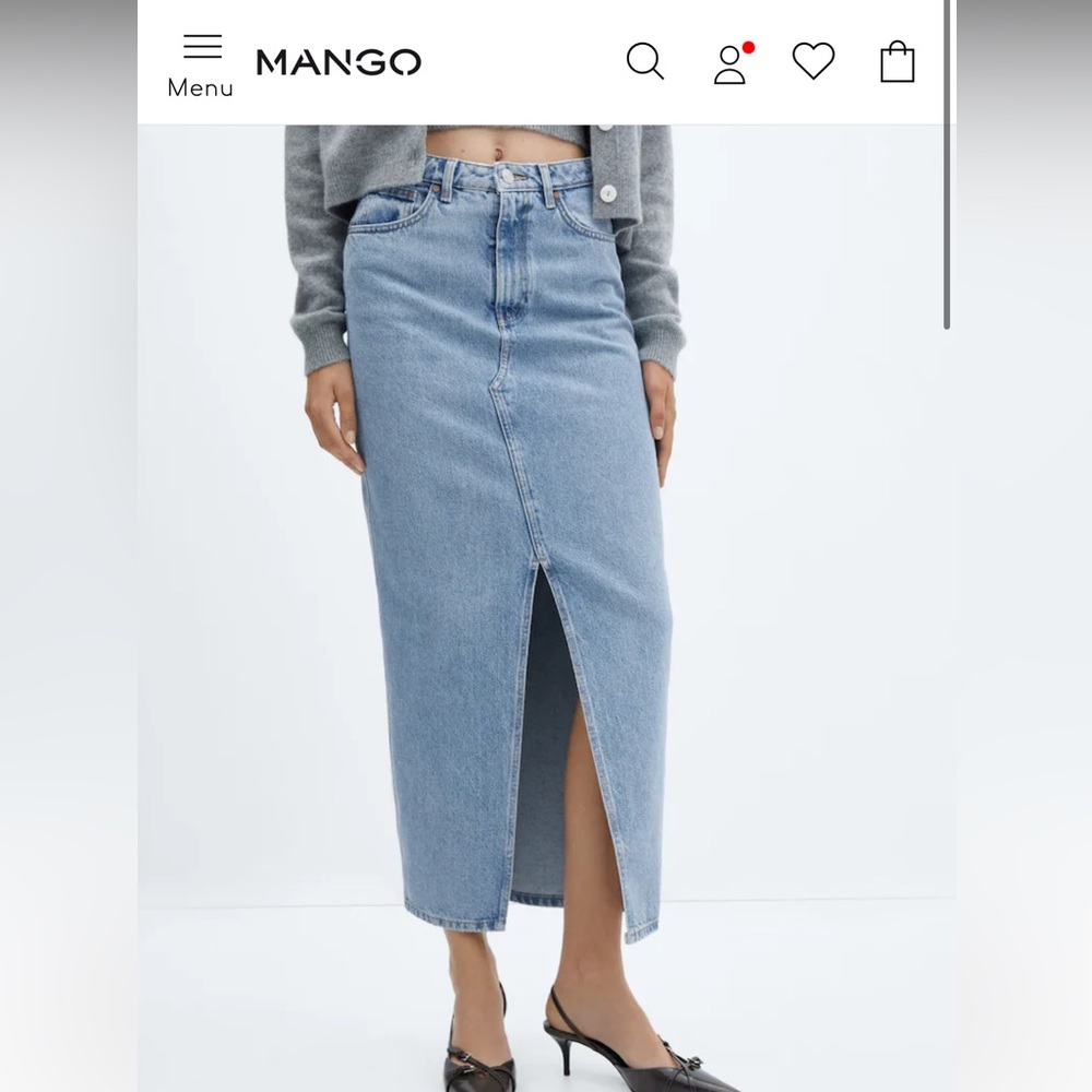 XS Brand new Mango long denim skirt. Never worn and tags still on